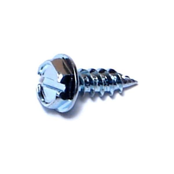 Midwest Fastener Sheet Metal Screw, #7 x 1/2 in, Zinc Plated Steel Flange Hex Head 100 PK 07690 - main